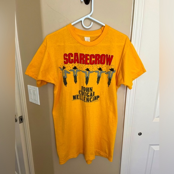 VTG Original 1985 John Cougar Mellencamp Single Stitch Concert T Shirt Rare XL - Picture 1 of 16